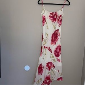 y2k Silk Cache Floral Dress